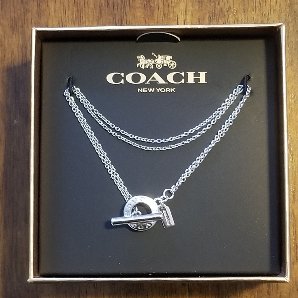 NWT Coach Silver Chain Bracelet